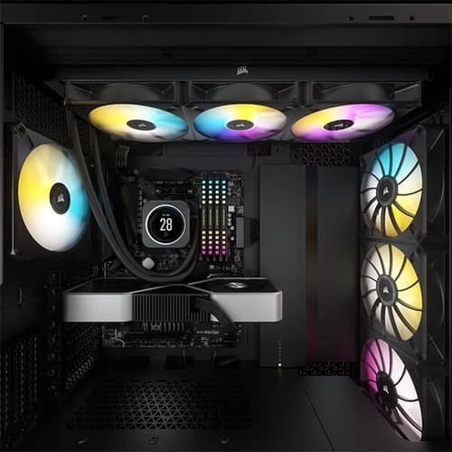 Corsair iCUE H170i Elite LCD Display CPU Liquid Cooler (Black)